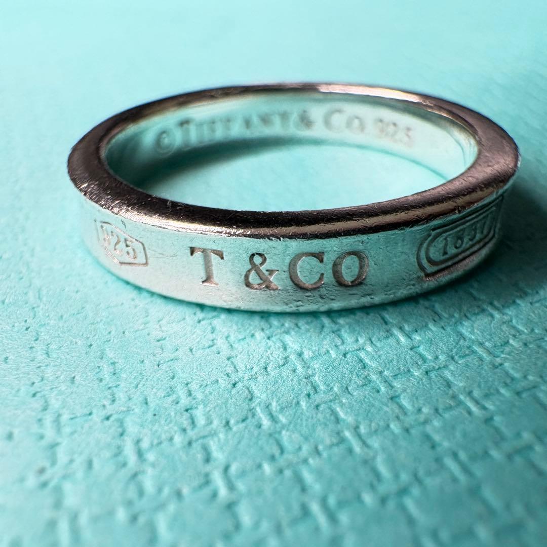 【美品】約19号 ティファニー Tiffany ナロー 1837リングSV925