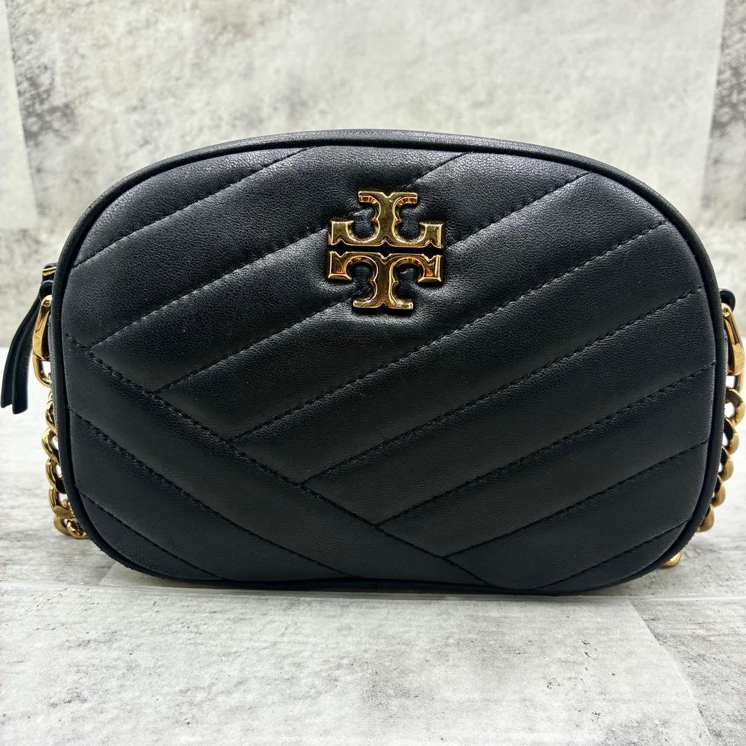 ✨美品✨トリーバーチ　ショルダーバッグ キルティング　フレミング　レザー　黒