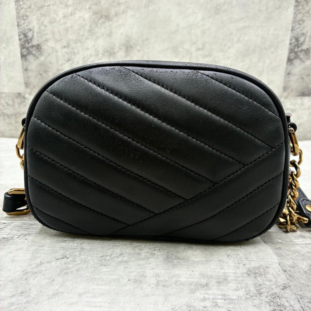 ✨美品✨トリーバーチ　ショルダーバッグ キルティング　フレミング　レザー　黒