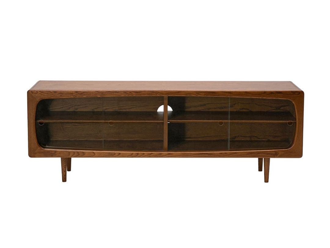 マリメッコ　AROS TV BOARD ブラウン 木製 ガラス扉付き