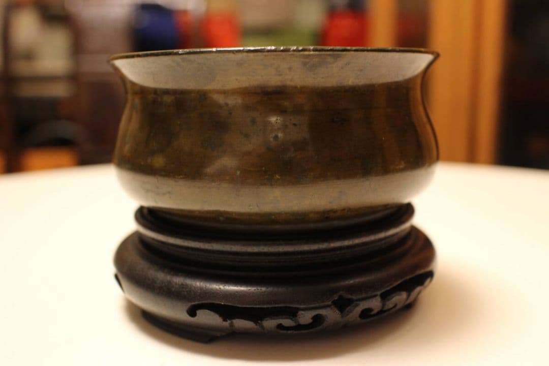 大明宣徳年製　　銅香炉　中国