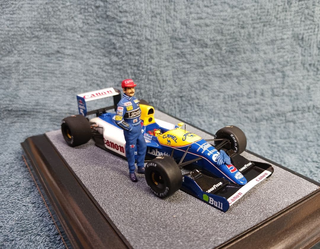タメオ製1/43 ウイリアムズFW14キット完成品(ナイジェル・マンセル)