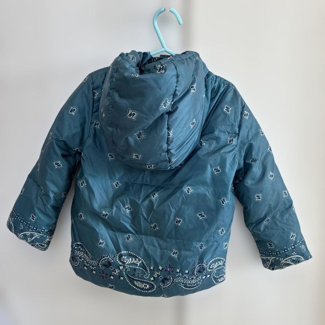 Burberry 子供用 ペイズリー柄ダウンジャケット