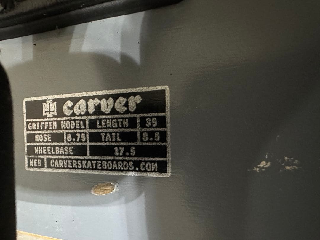 Carver スケートボード (グレー)