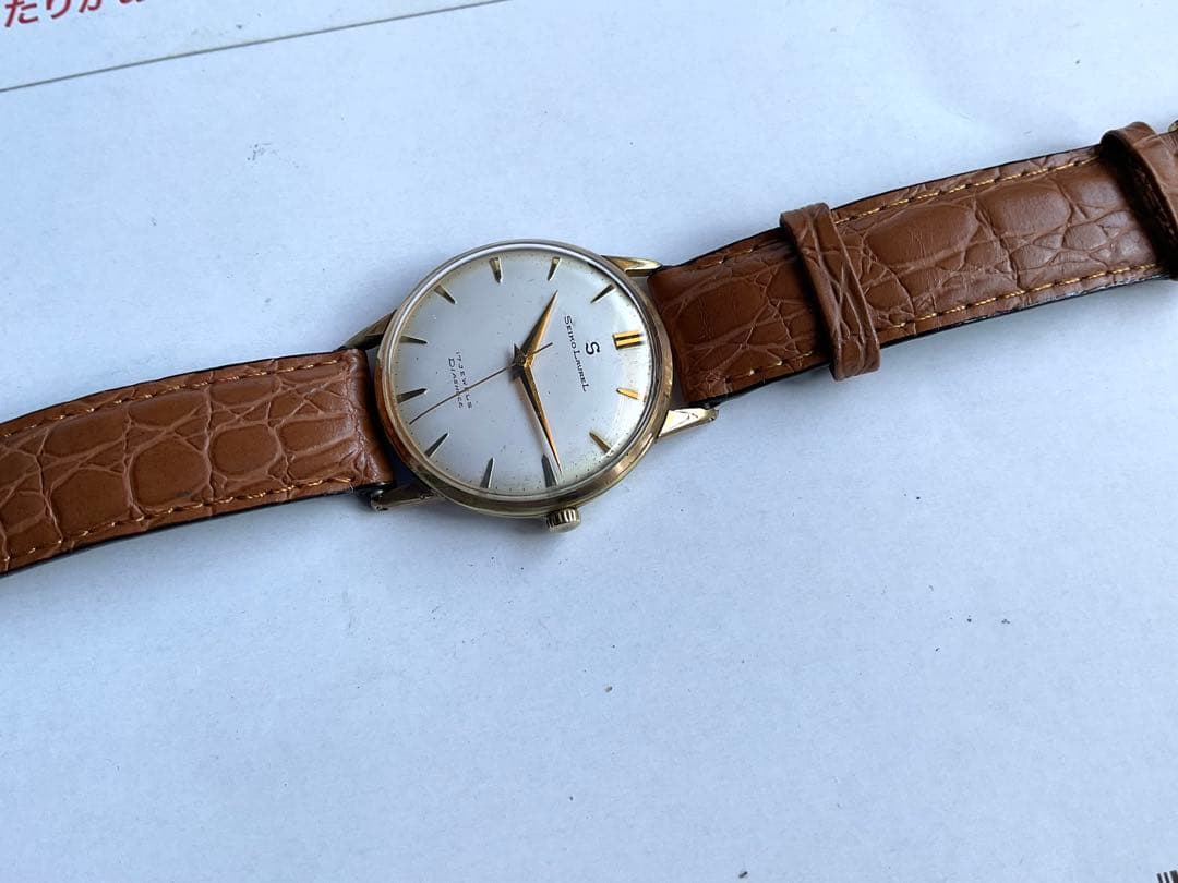 ★稀少.精工舎❣️Sマーク付SEIKO Laurel★稼働OK★1950年代後半❣️