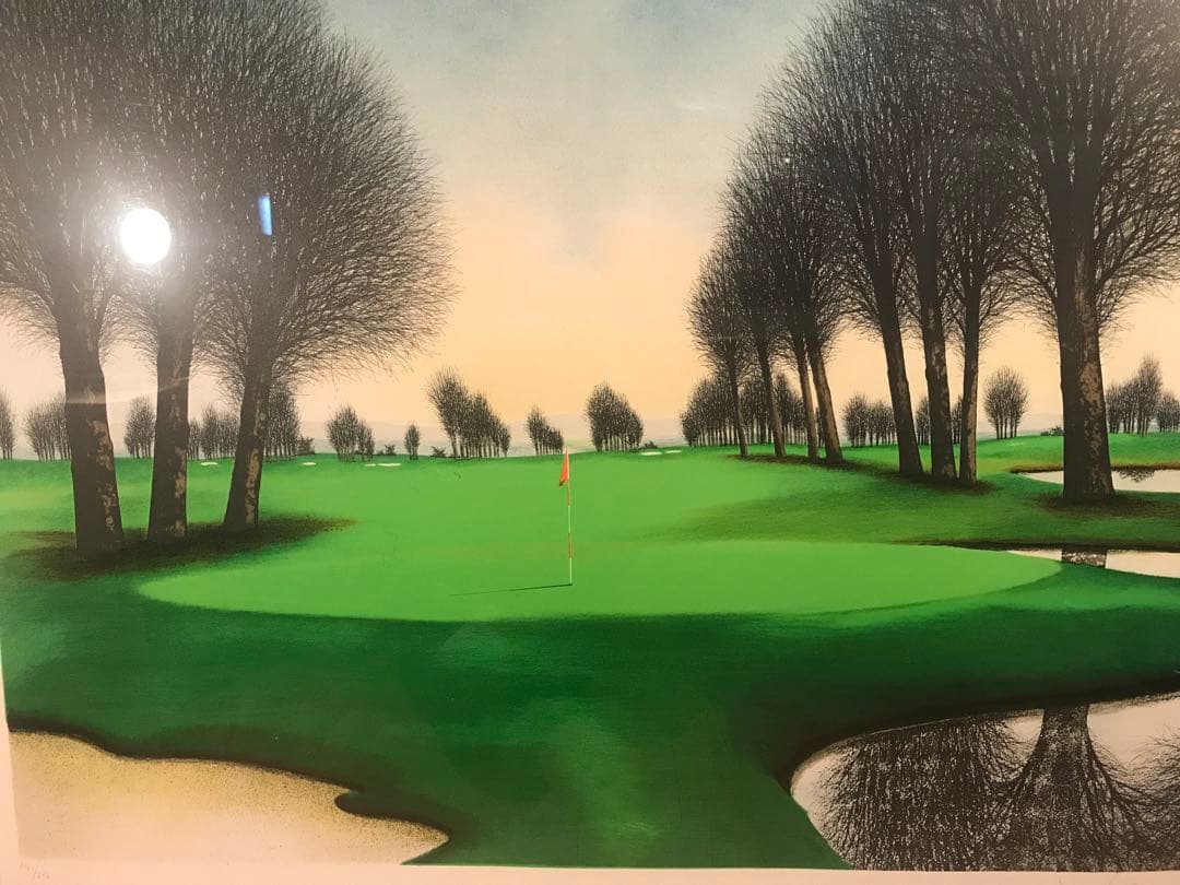 ロビーさま専用　デペルト「ゴルフ場」「フロリダのオークスクラブ」２作品リトグラフ