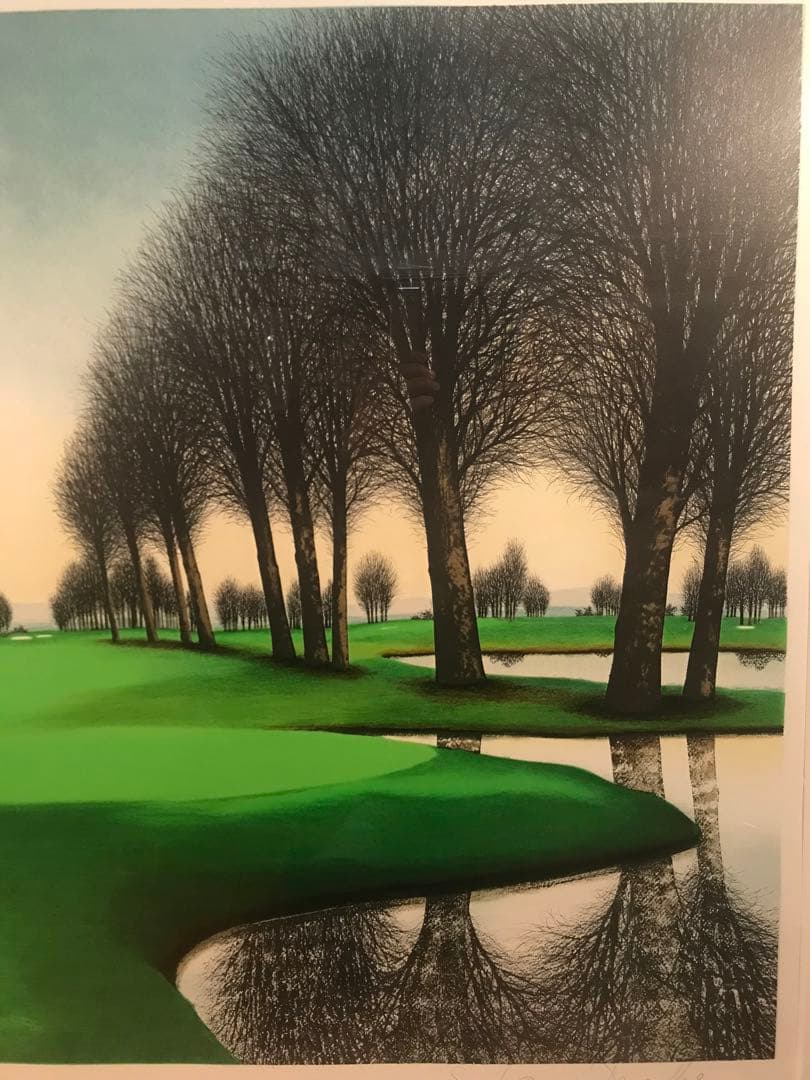 ロビーさま専用　デペルト「ゴルフ場」「フロリダのオークスクラブ」２作品リトグラフ
