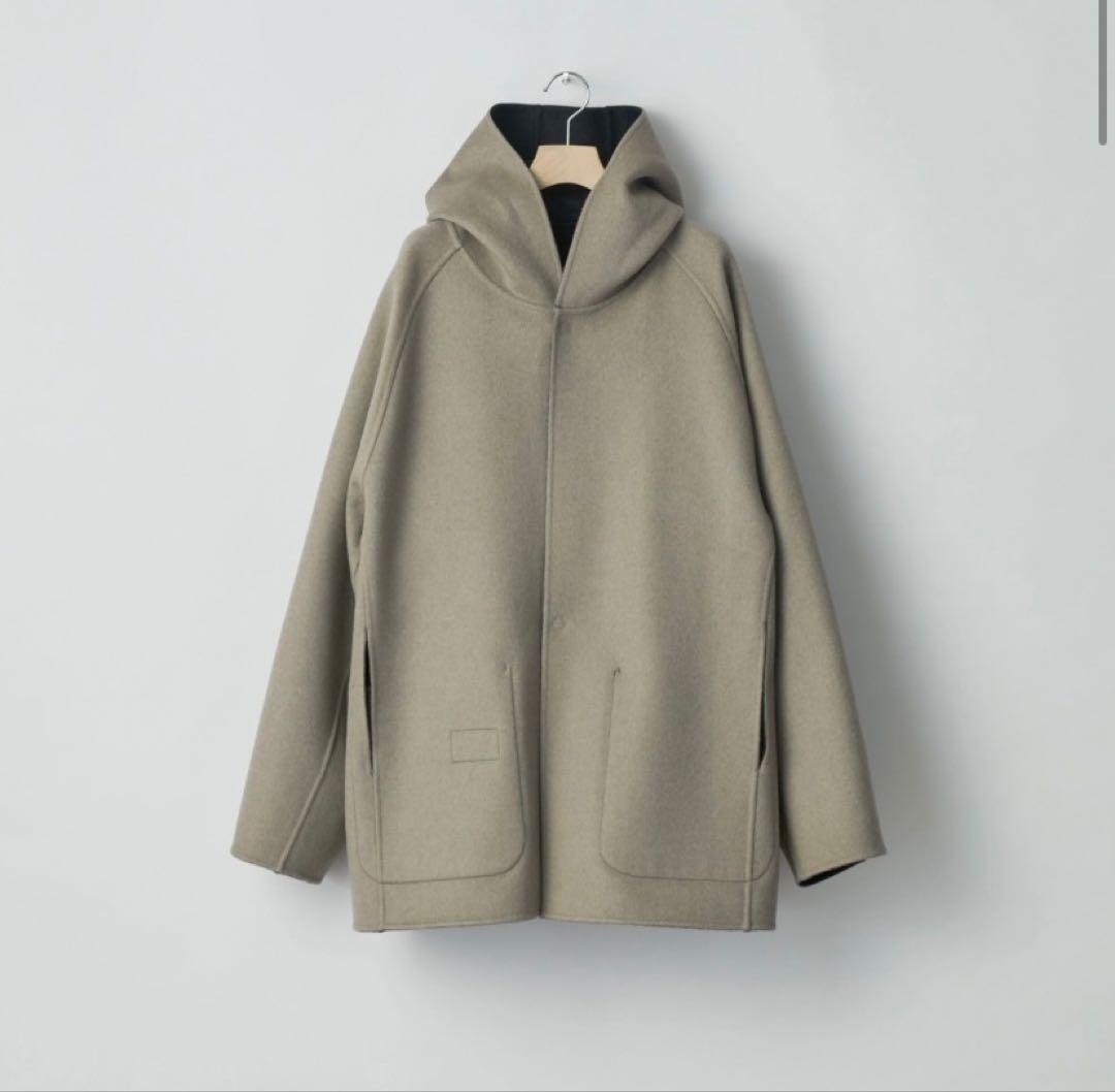 美品タグ付きstein Reversible Hooded Half Coat