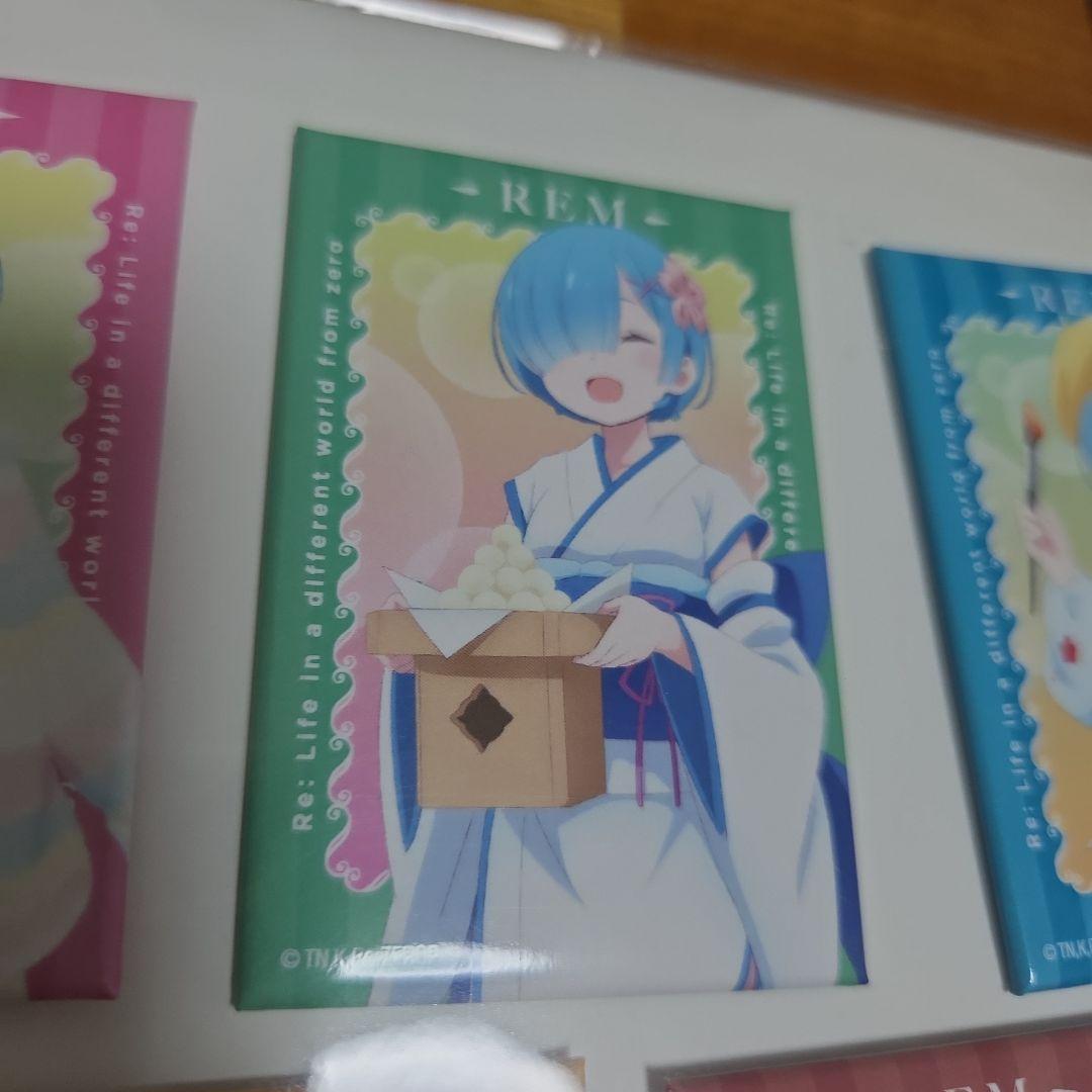 スクエア缶バッジセット Re:ゼロから始める異世界生活 Loppi・HMV限定