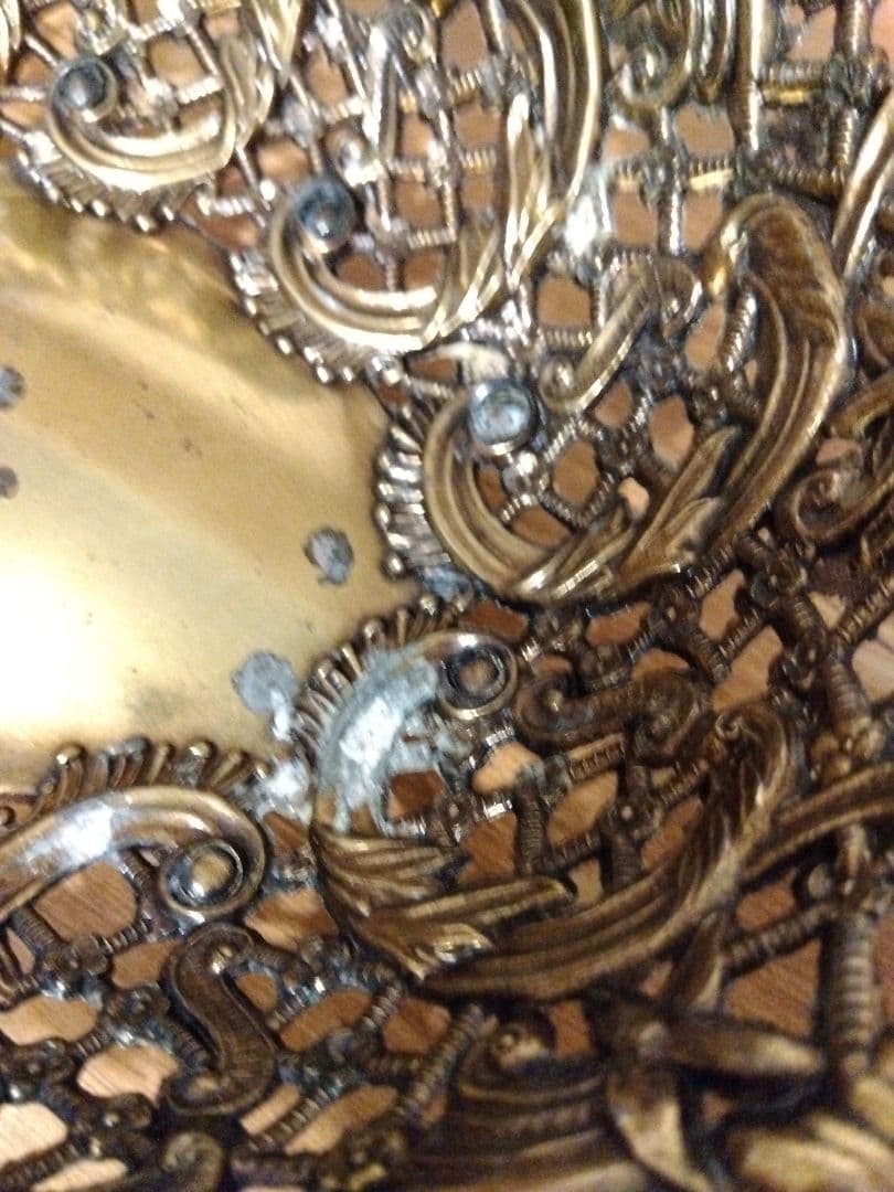 アンティーク調バスケット コルベイユ 籠 金属