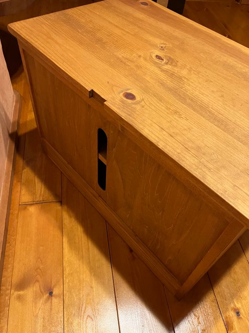 ナチュラルウッド収納ボックス ハート型