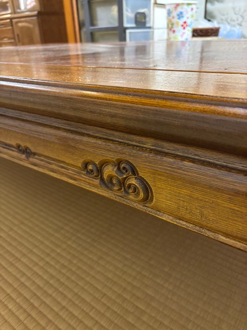 木製 茶色 長方形 座卓