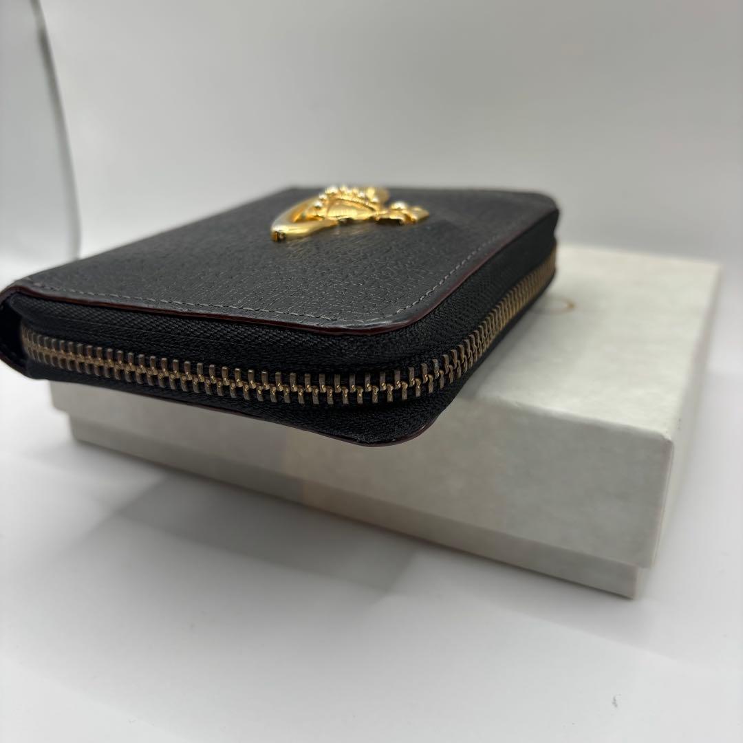 vivienne westwood 二つ折り財布　ラウンドジップ　ブラック　財布