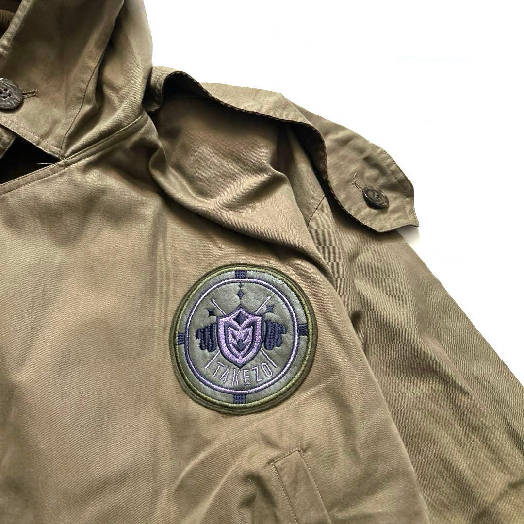 TAKEZOタケゾー日本製リバーシブル変形ブルゾンドルマンカーキボンバーダブル