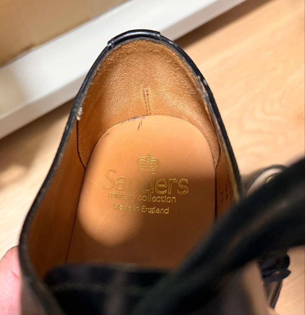 Sanders Military Derby Shoe GB 7 ブラック