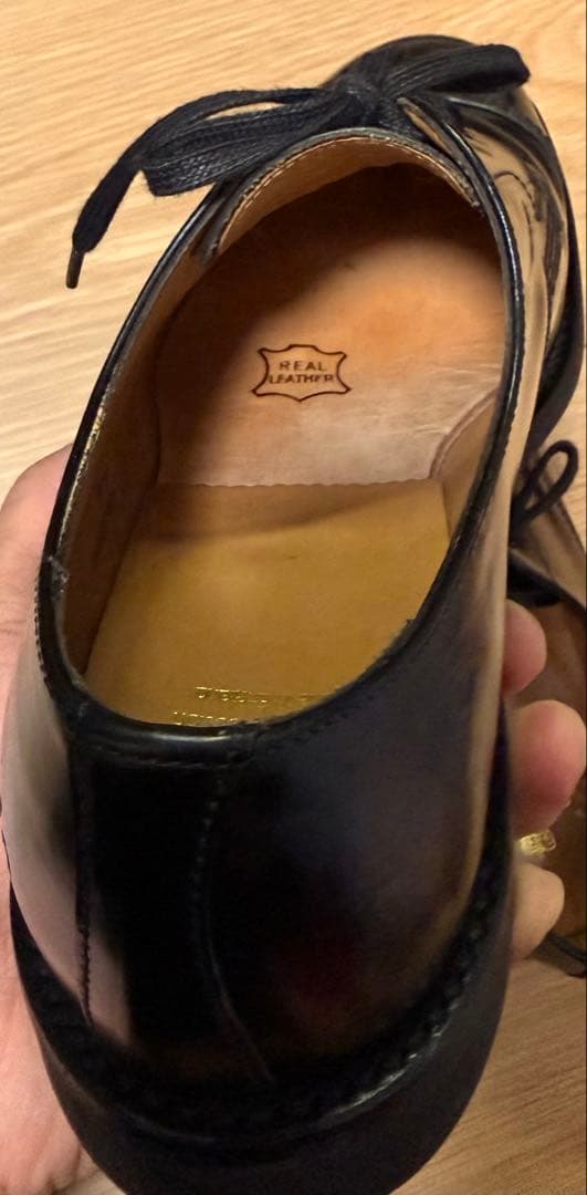 Sanders Military Derby Shoe GB 7 ブラック