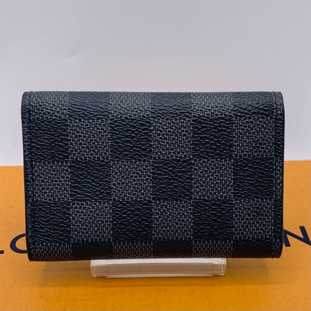 【超美品】ルイヴィトン　キーケース　グラフィット　グレー　6連