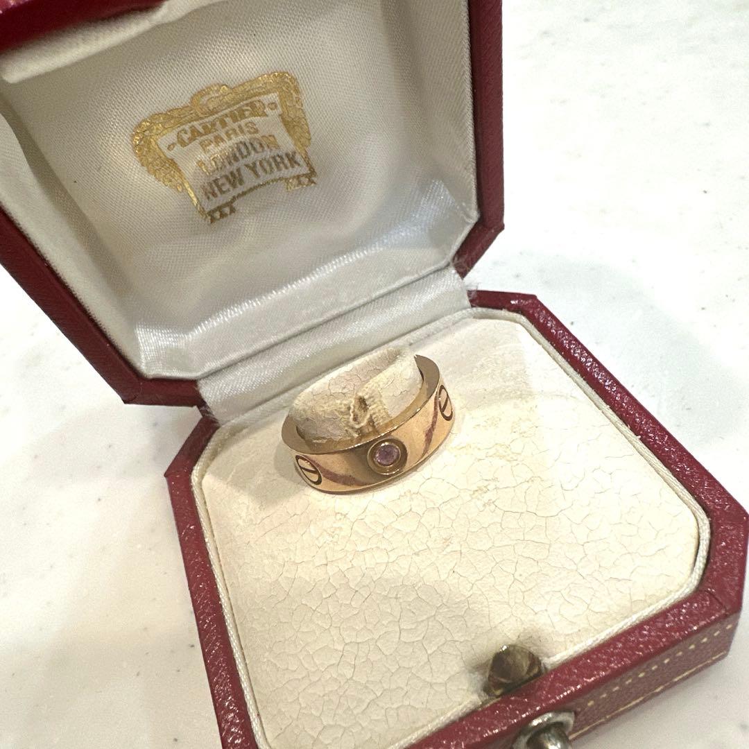 Cartier　ラブリング　11号　ピンクサファイヤ