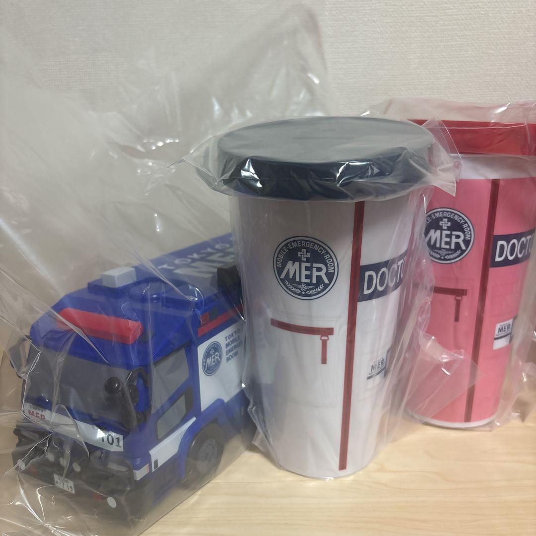 劇場版 TOKYO MER　ポップコーンBOX　ドリンクカップホルダー2個