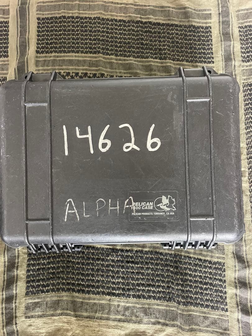 Pelican 1500 ケース ブラック 米軍放出品 フォーム無し M201