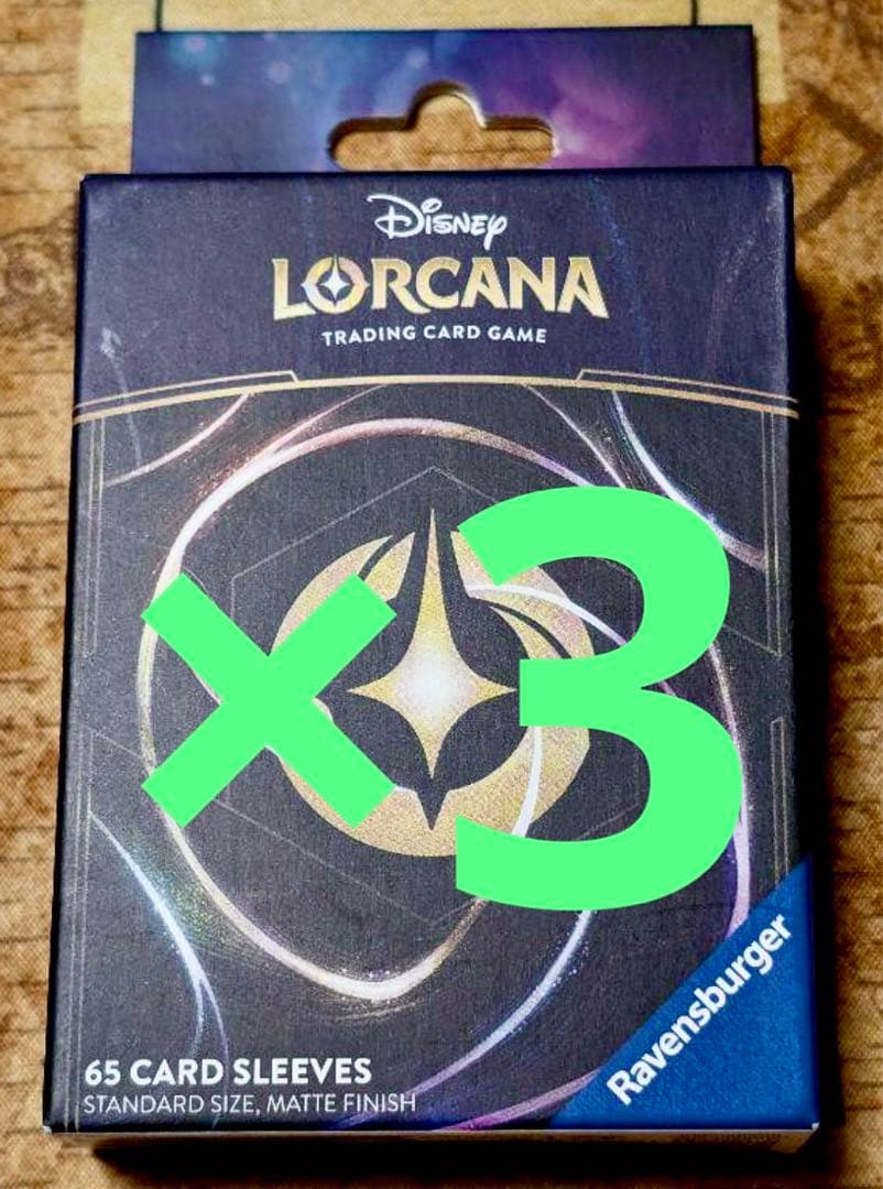 【海外限定】ロルカナ　ロゴ　背面　スリーブ　3個