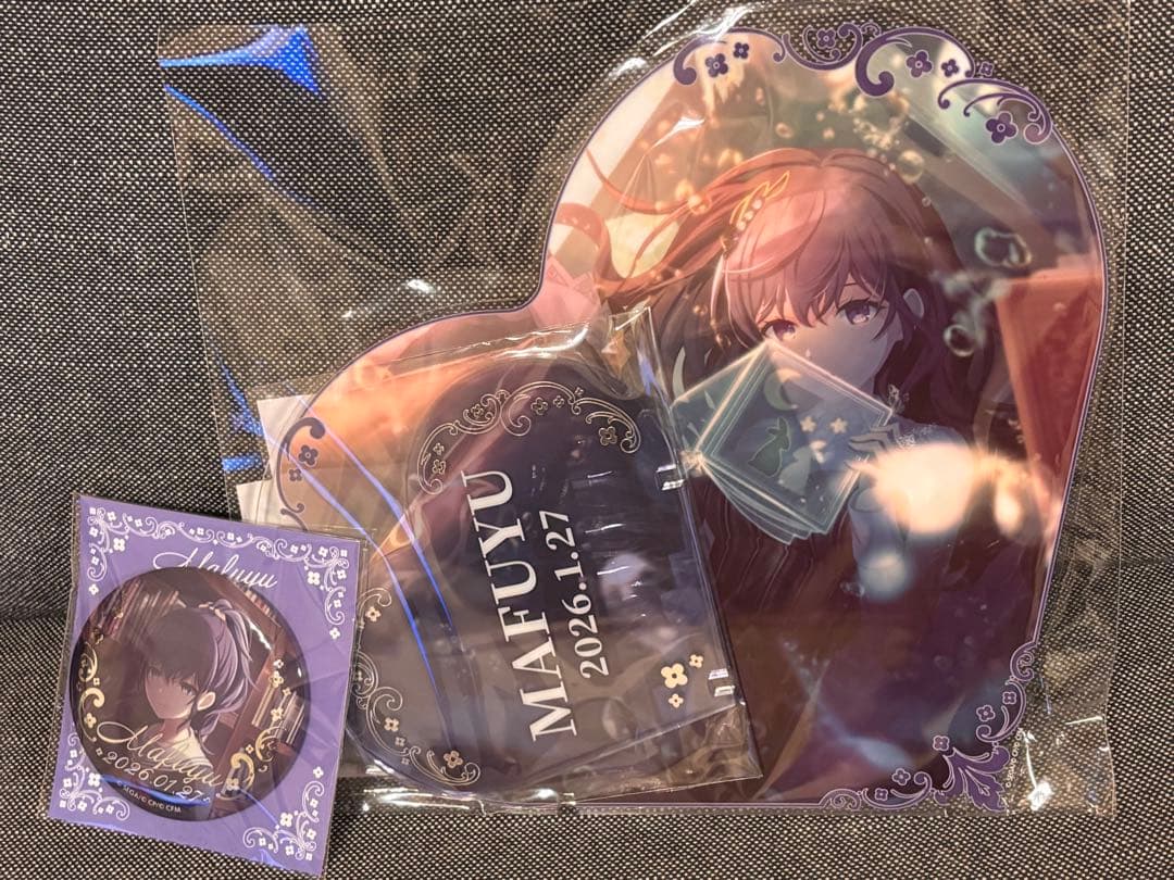 プロセカ　はぴこれ　まふゆ　BIGアクリルパネル　缶バッジ　セット