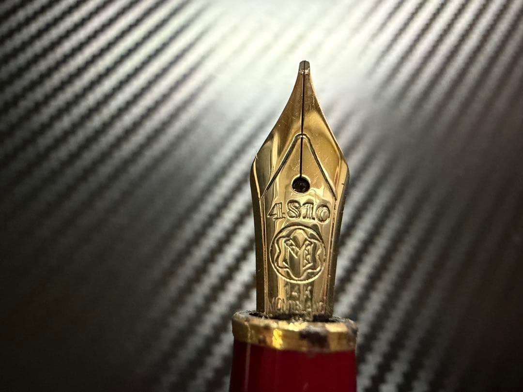 モンブラン マイスターシュテュック 144 ボルドー 全金 M 中字 万年筆