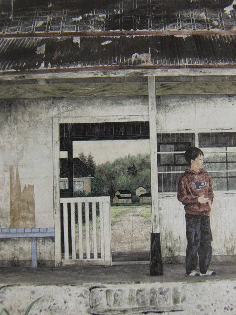 赤田美砂緒、【心の羽根】、希少な額装用画集より、新品額装付、状態良好