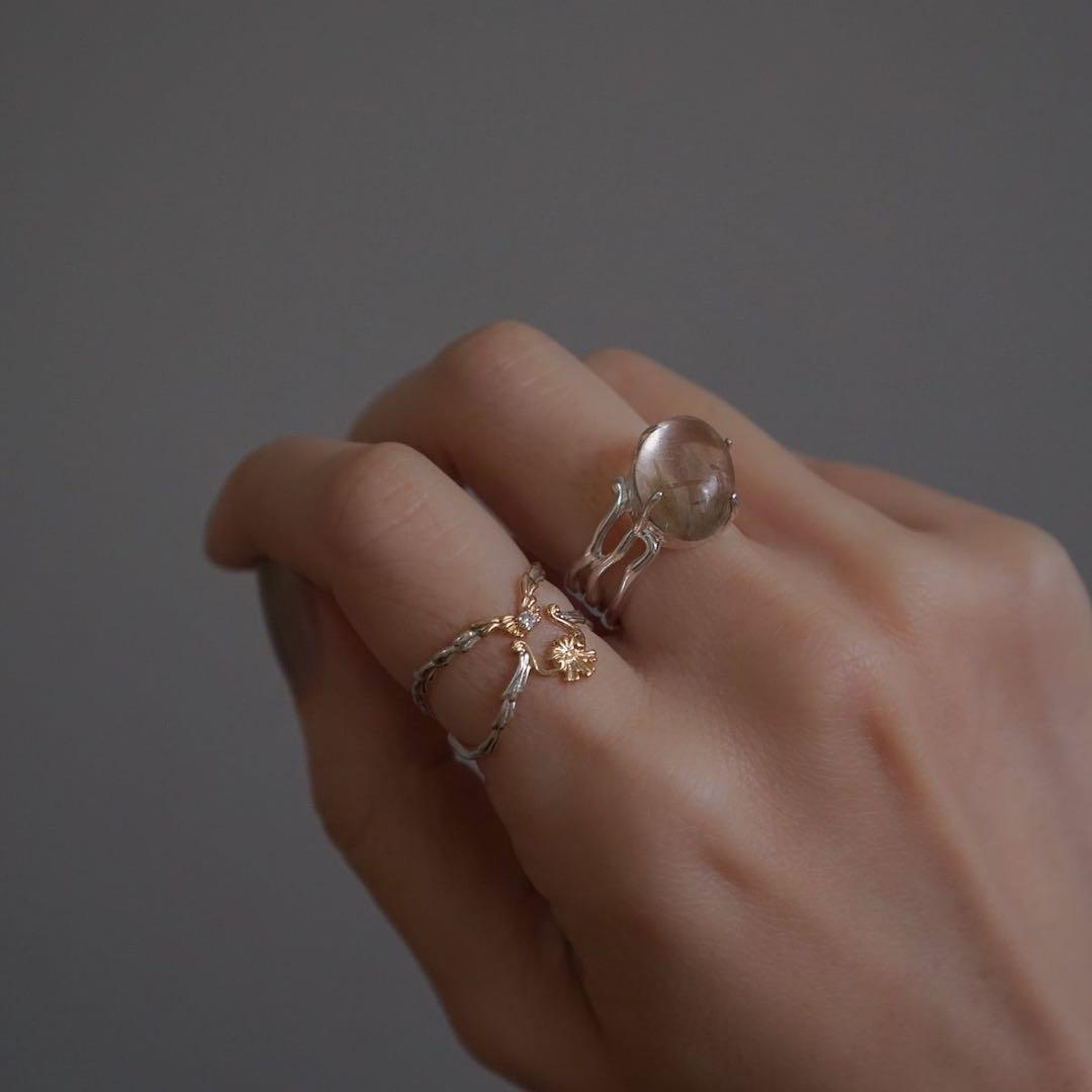 KINARIYA 天然石リング オーバル型