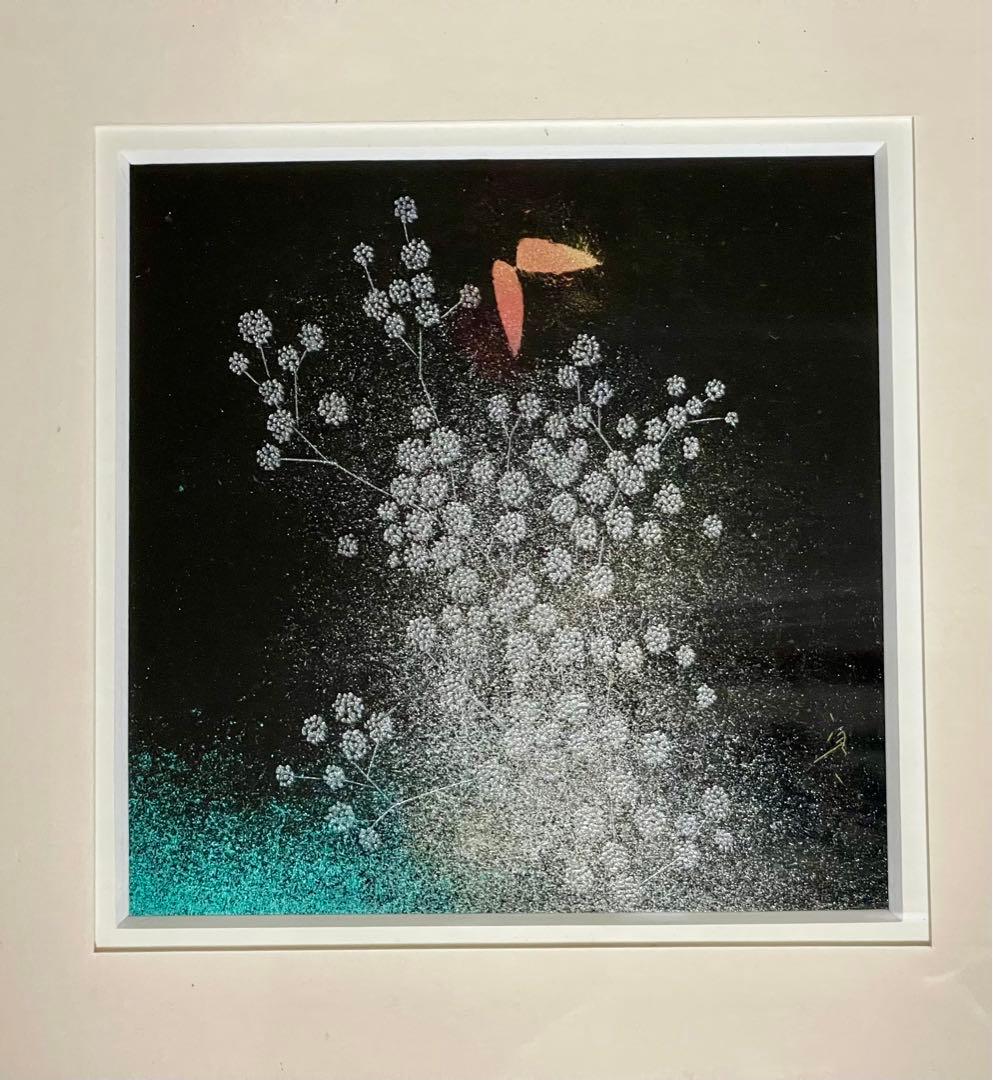 輪島塗 作品(額装) 角 康二先生作品　ミニ色紙サイズ