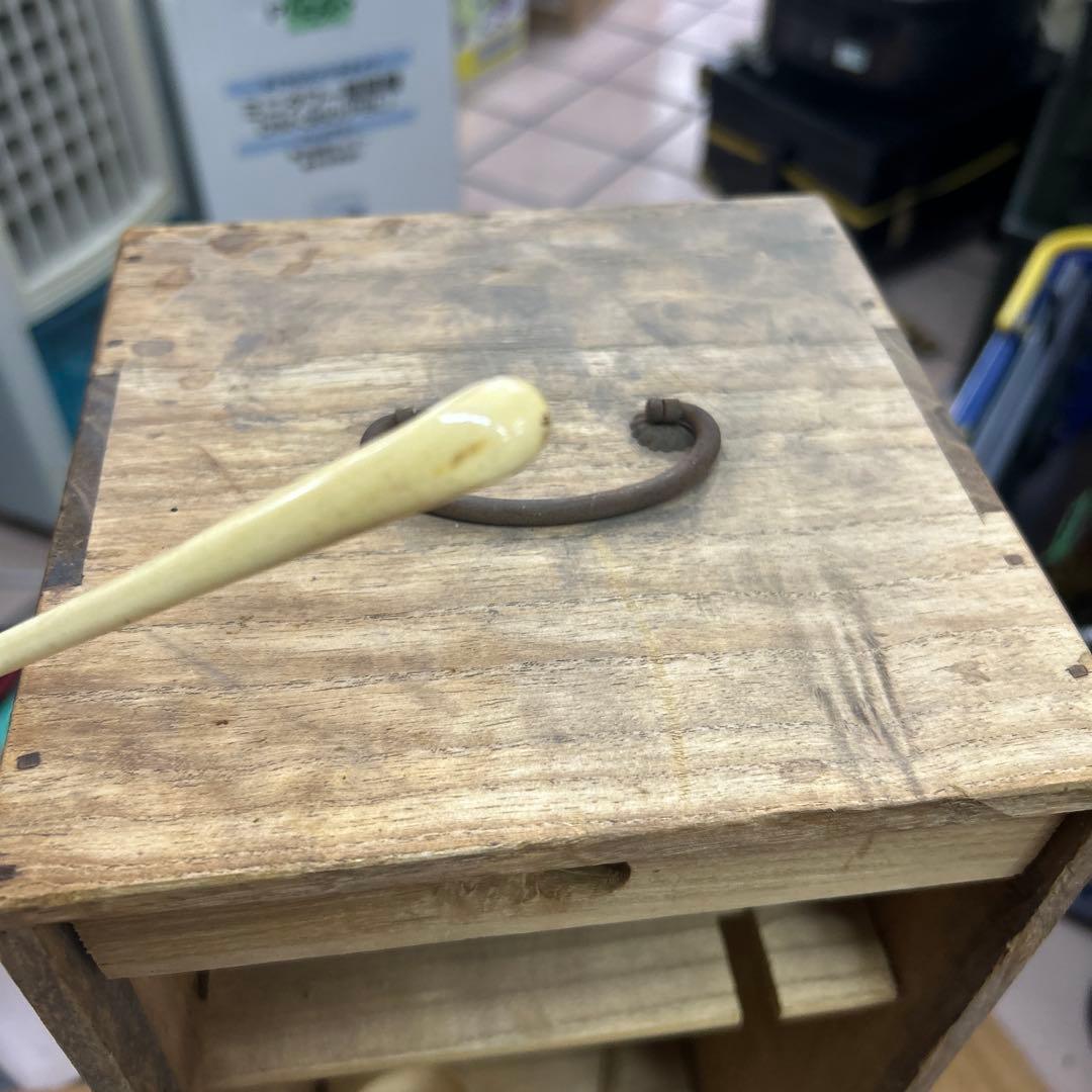 茶道具セット　一式　木製収納箱付き　お稽古・習い事用など　　落款入り黒楽茶碗