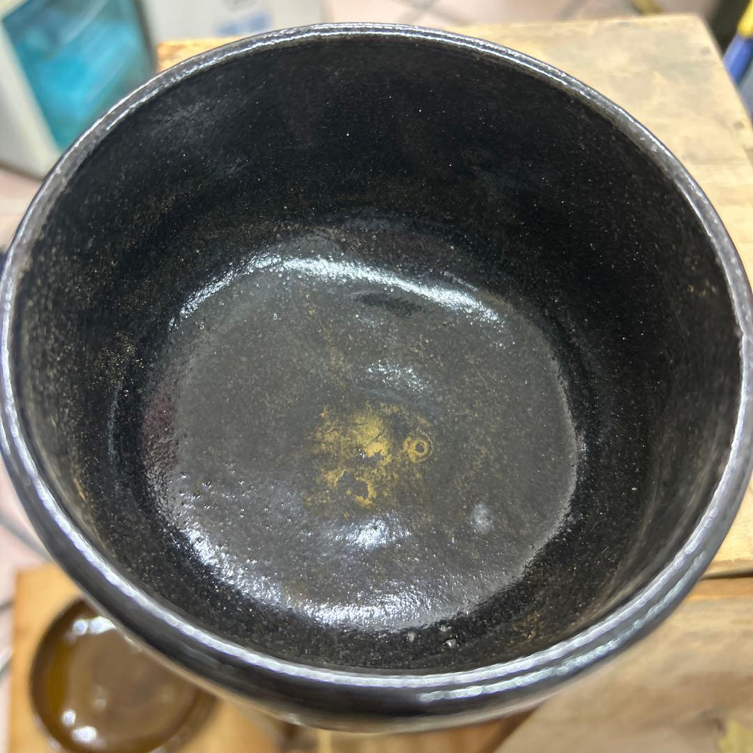 茶道具セット　一式　木製収納箱付き　お稽古・習い事用など　　落款入り黒楽茶碗