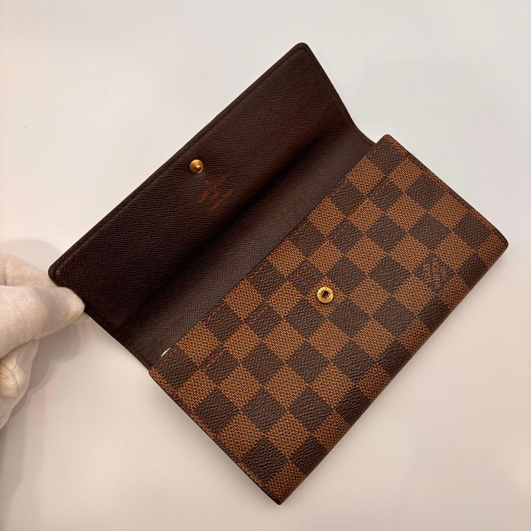 ✨鑑定済み✨ルイヴィトン✨ダミエ✨ポルトフォイユサラ 長財布