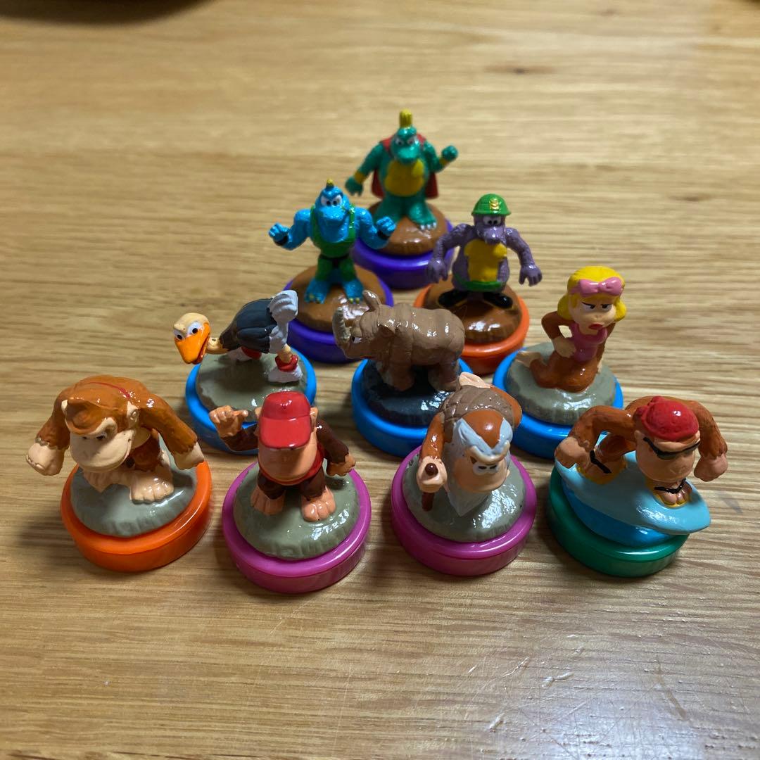 ドンキーコング　フィギュア　スタンプ　ガチャ　当時物　任天堂　全10種類