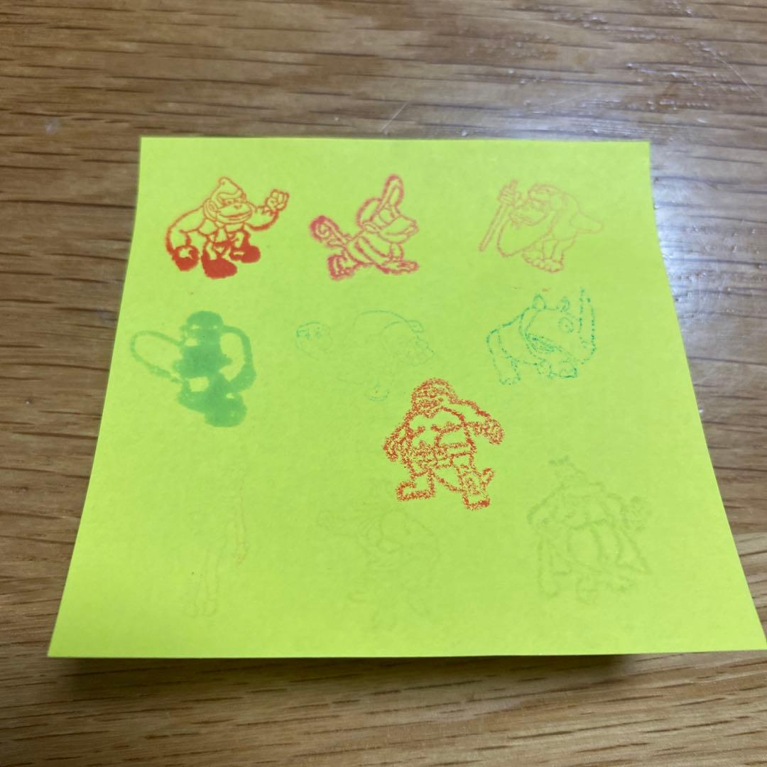 ドンキーコング　フィギュア　スタンプ　ガチャ　当時物　任天堂　全10種類