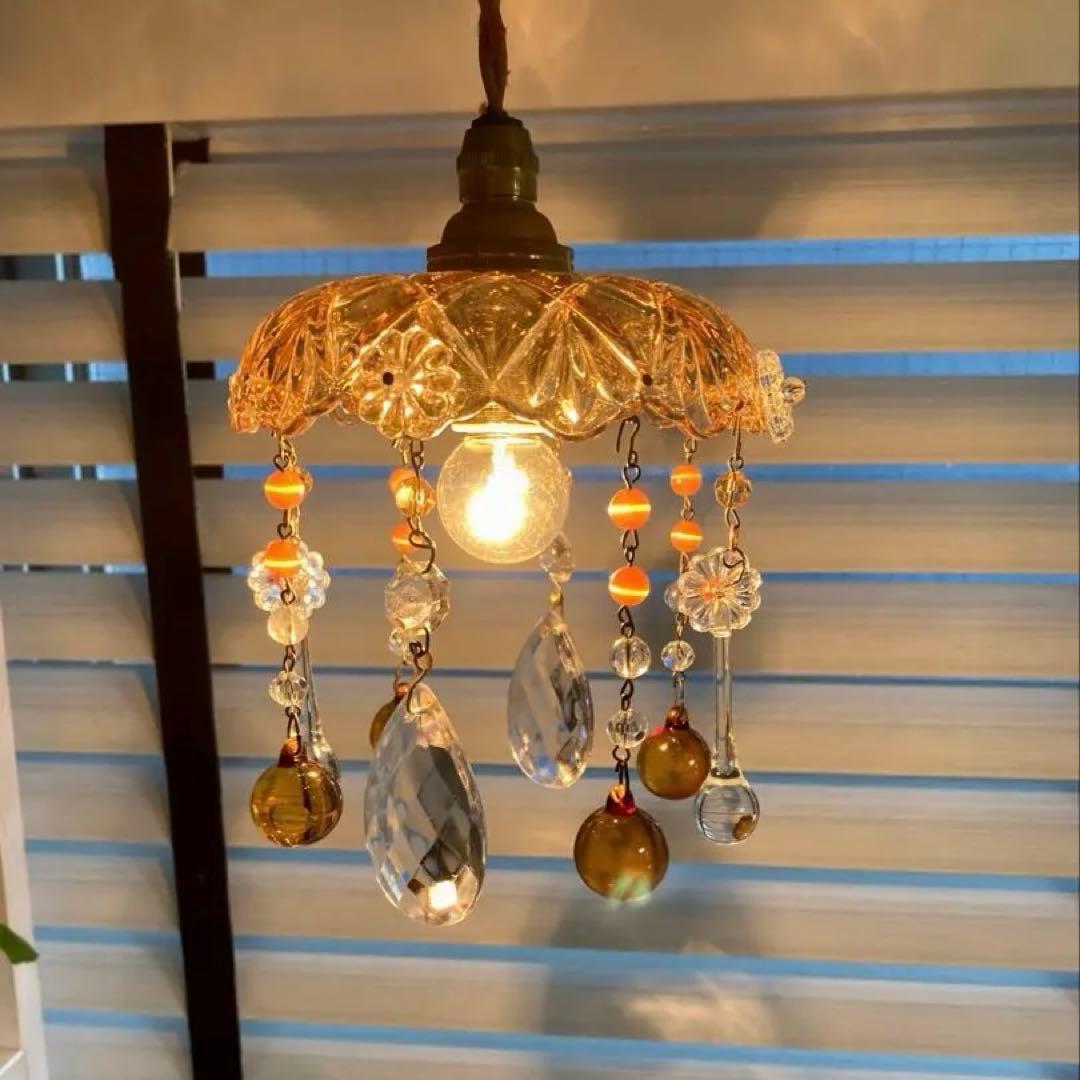 ミニシャンデリア（winter）1920年　フランスアンティーク　ランプ