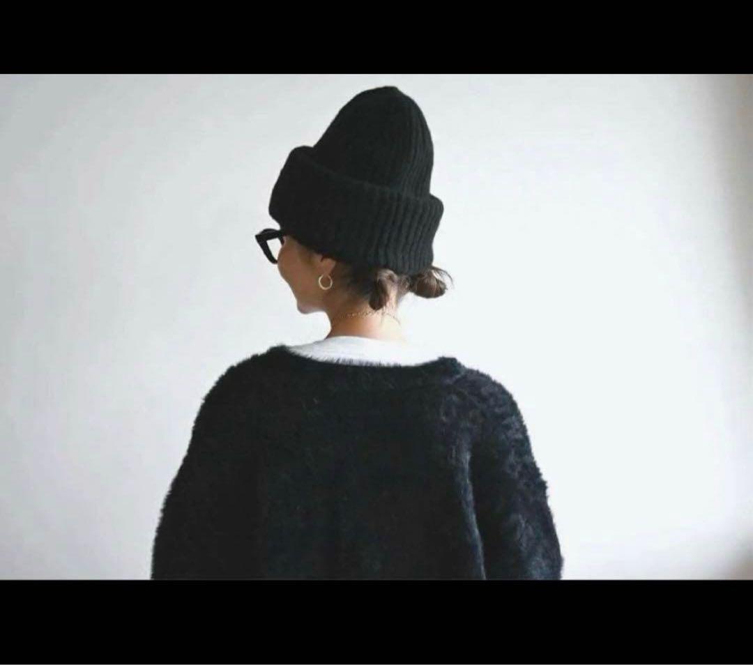 chiiiibag ch!iii ニットビーニー　ニット帽 ブラック