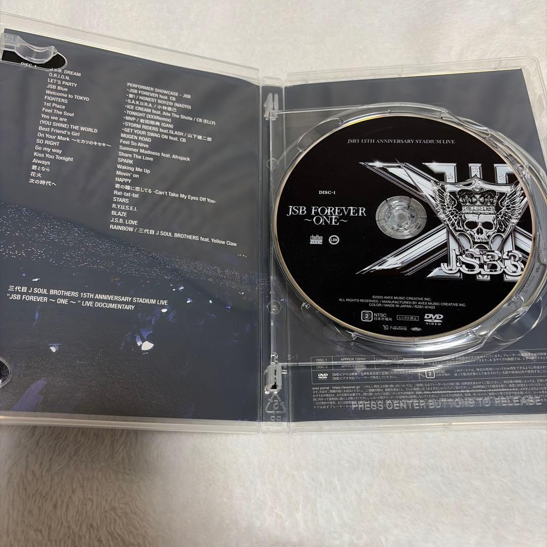 三代目 JSB FOREVER 〜ONE〜 スタジアム FC限定 2DVD