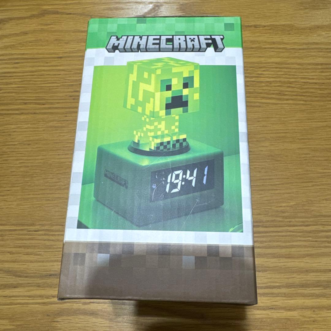 Minecraft クリーパー目覚まし時計　ライト