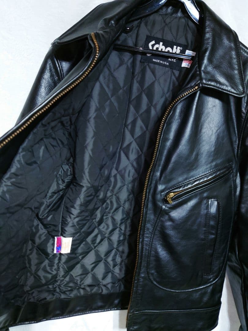 USA製 SCHOTT NYC. Dポケット シングル ライダースジャケット
