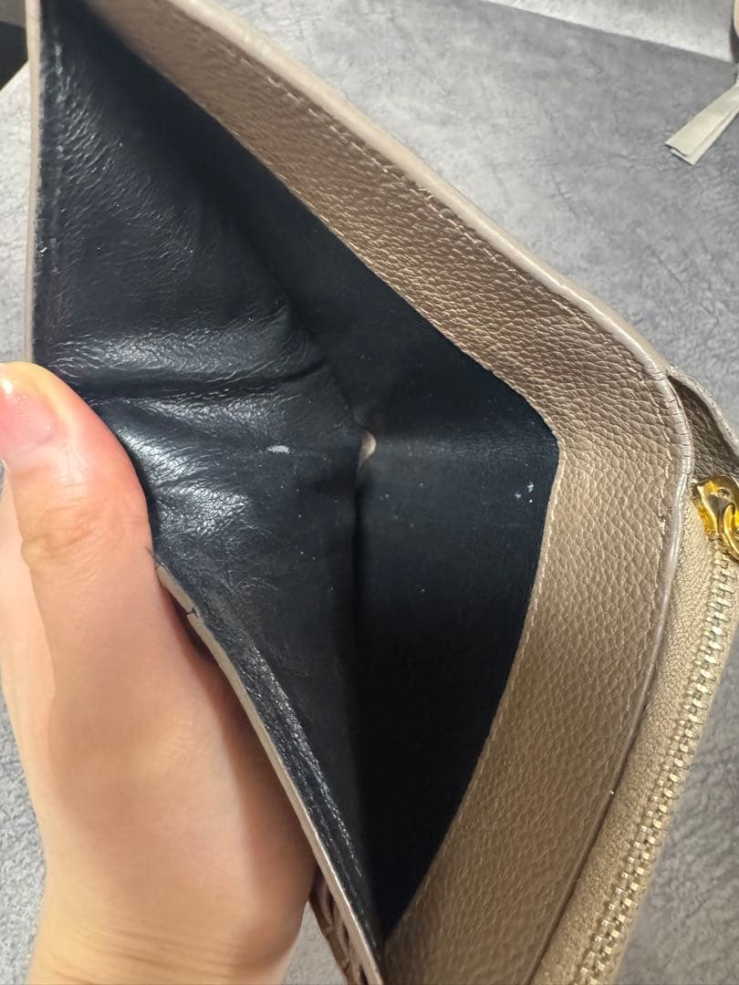 s*a様 SAINT LAURENT 二つ折り財布 グレー