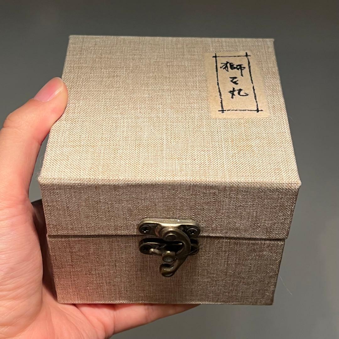 796.獅子丸 緑釉隅角正方 盆栽鉢 植木鉢 7.8*7.8*4.1cm