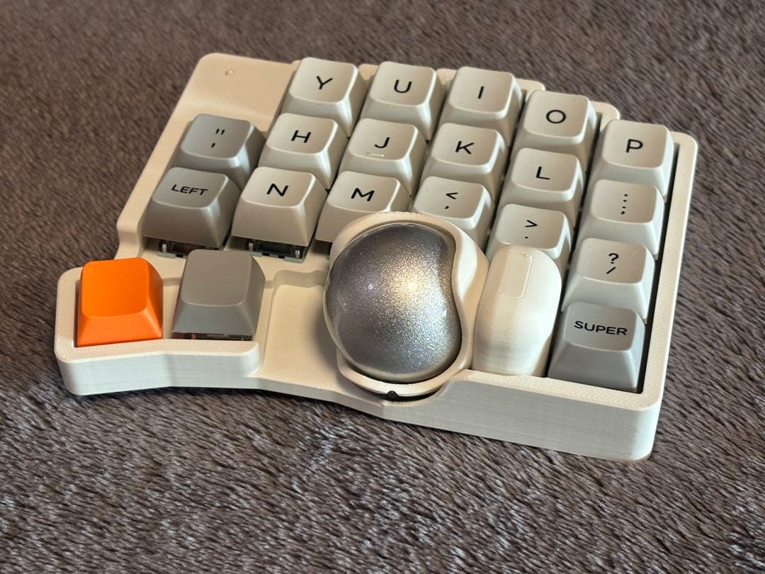 roBa キーボード 組み立て済み トラックボール付き