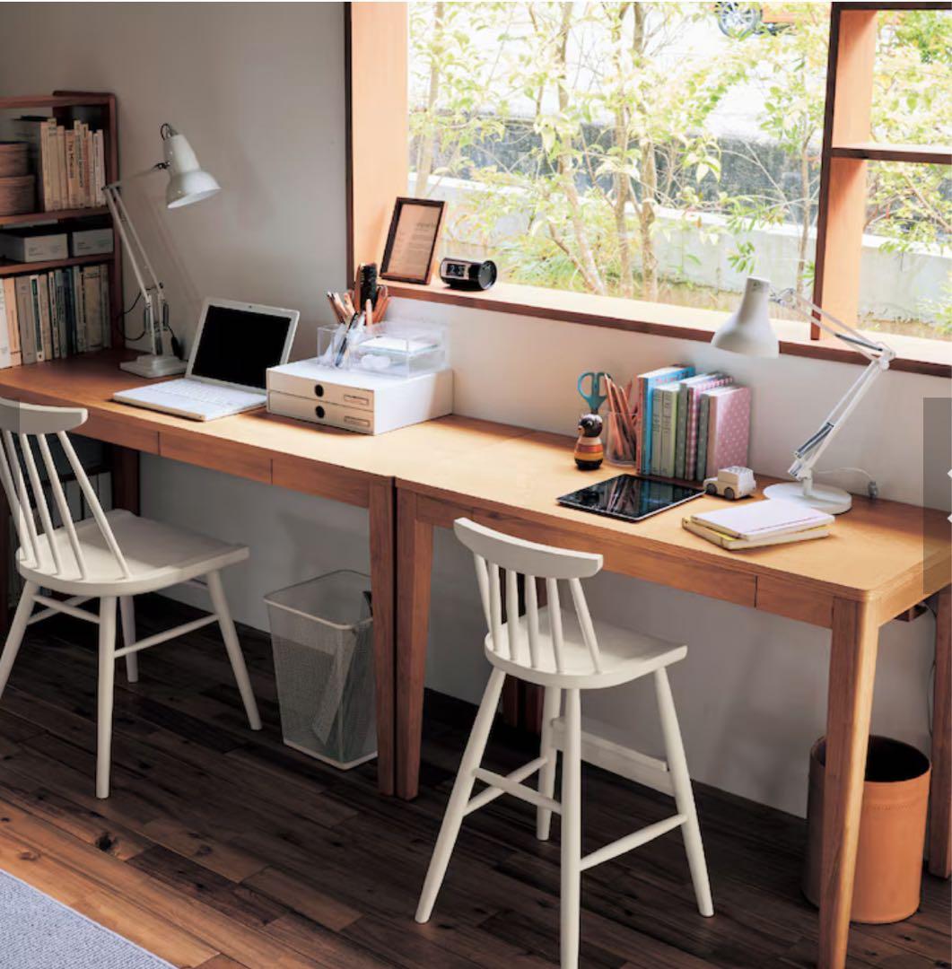 【美品】ベルメゾン パソコンデスク 木製 ナチュラル 学習机 100×40 cm