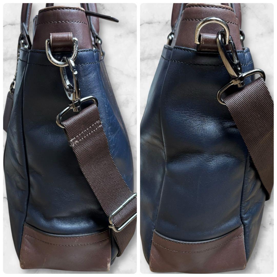 COACH コーチ メトロポリタン ビジネスバッグ ショルダーバッグ レザー