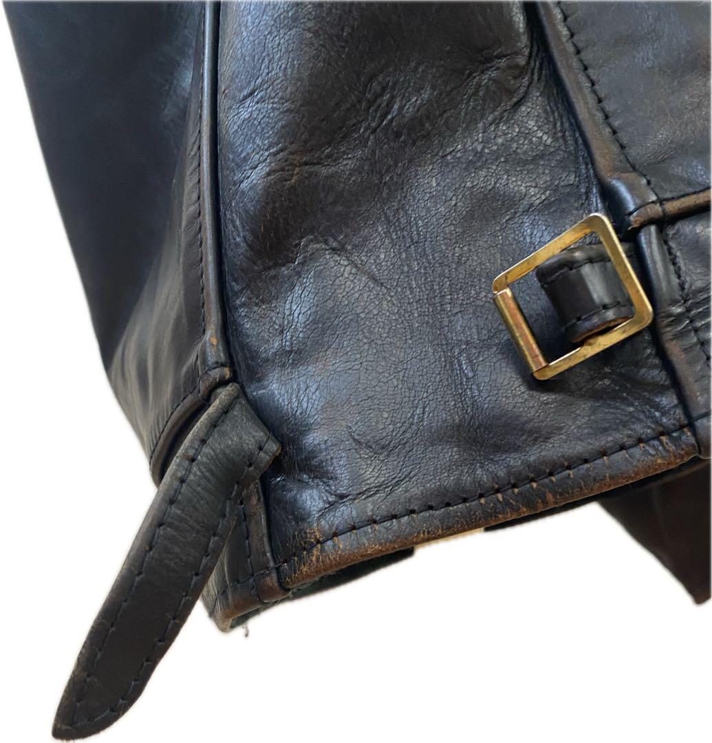 茶芯AERO LEATHER HIGHWAYMAN 馬革 90s前期