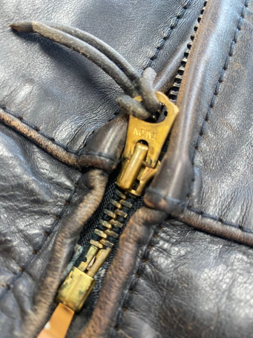 茶芯AERO LEATHER HIGHWAYMAN 馬革 90s前期