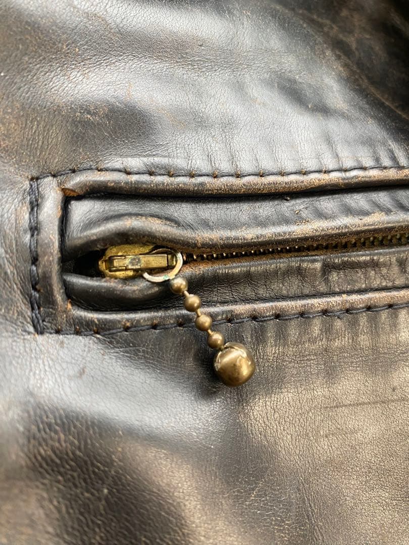 茶芯AERO LEATHER HIGHWAYMAN 馬革 90s前期