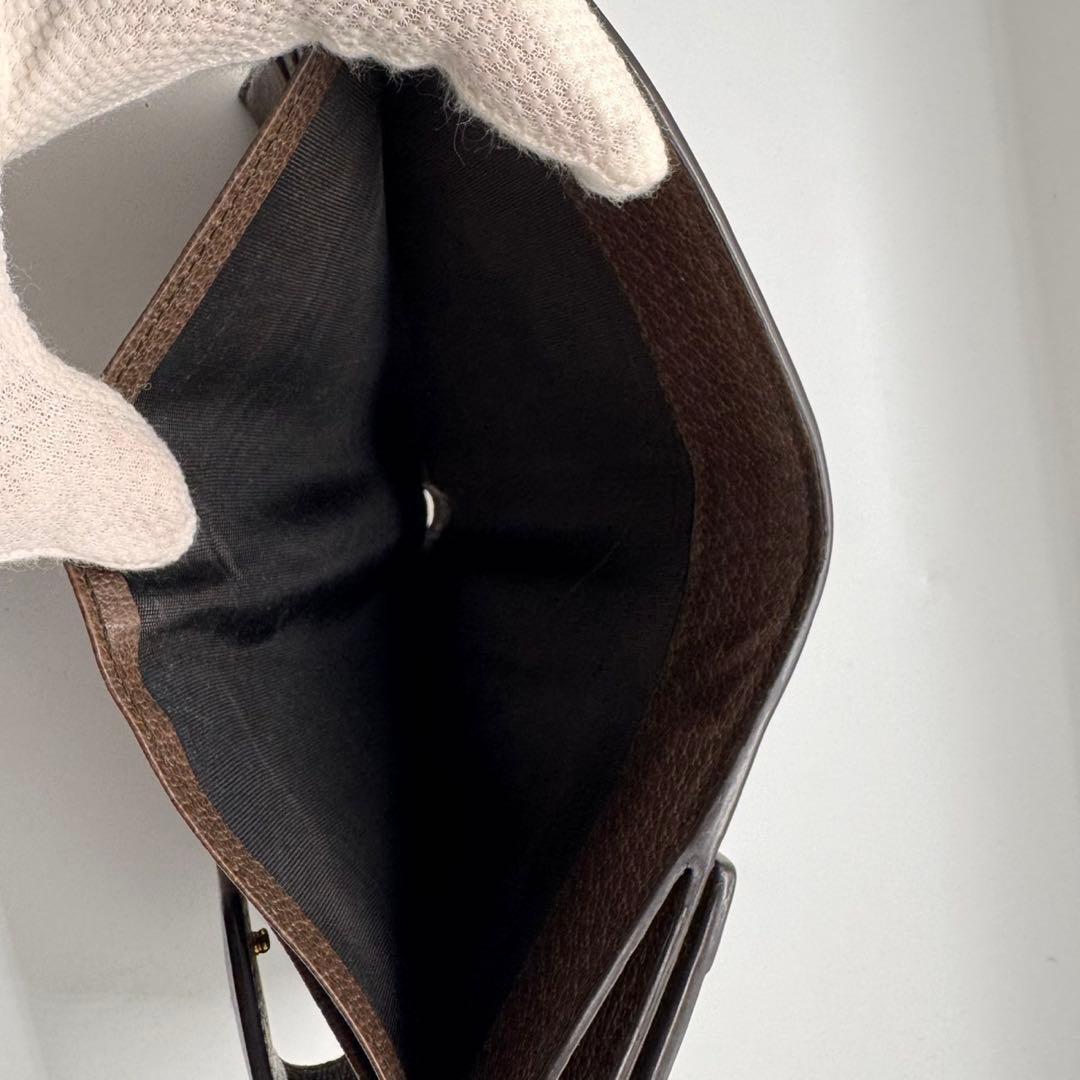 Gucci 二つ折り財布 GGスプリーム オフディア ウォレット シェリーライン