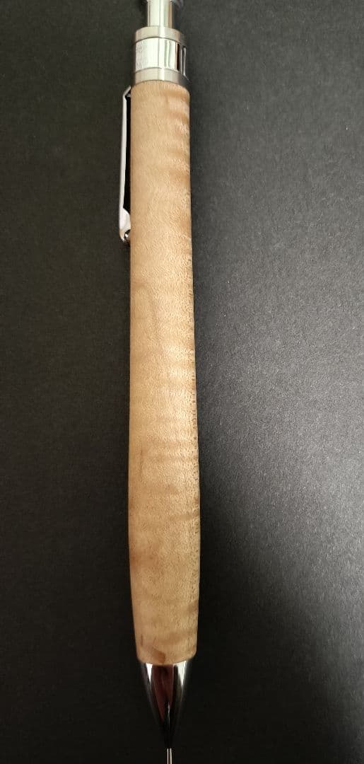 工房楔　楓ちぢみ杢　0.5シャープペンシル 固定式口金　おまけ付き